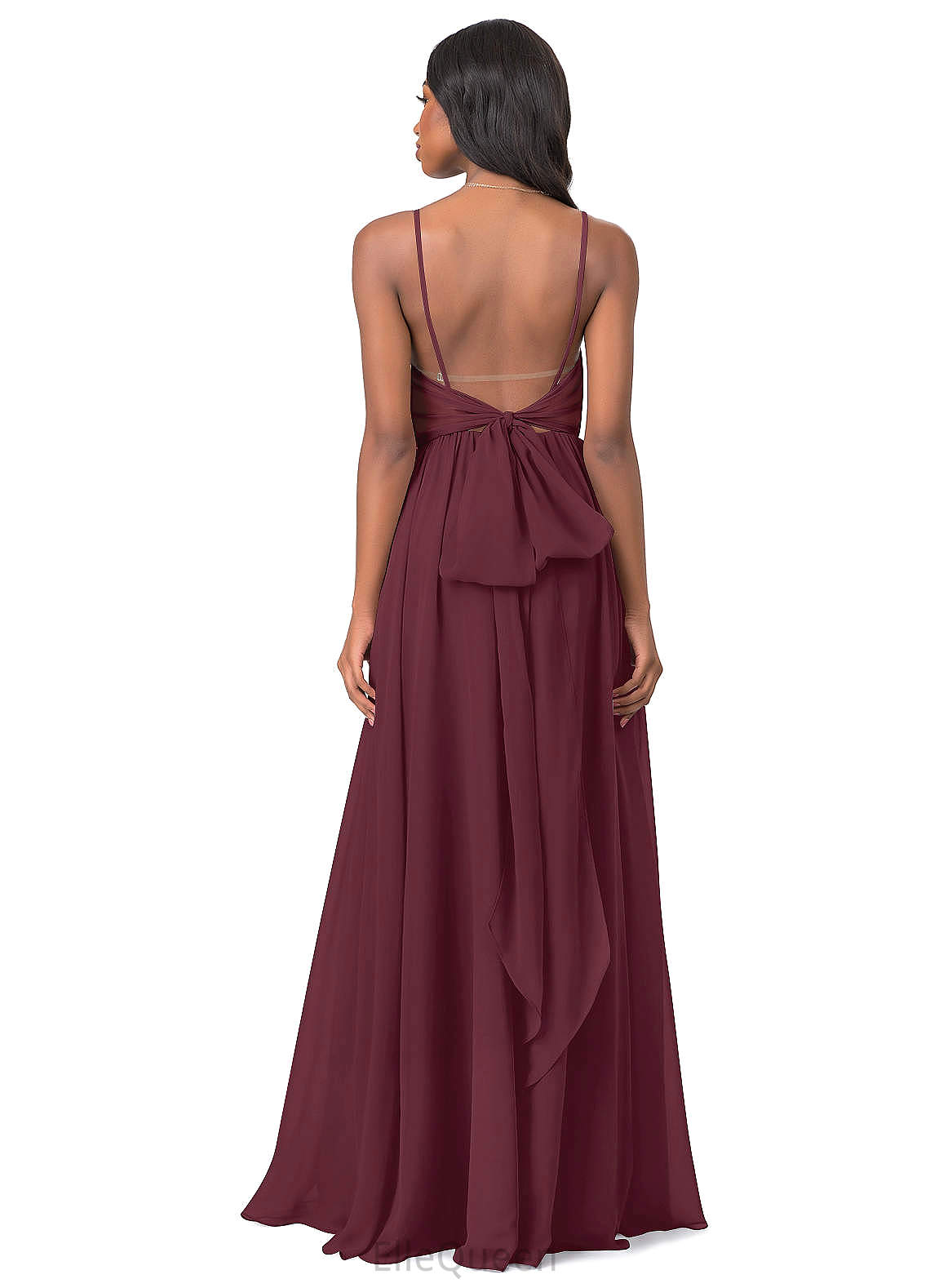 Saniyah Sleeveless Natural Waist A-Line/Princess Floor Length Bridesmaid Dresses