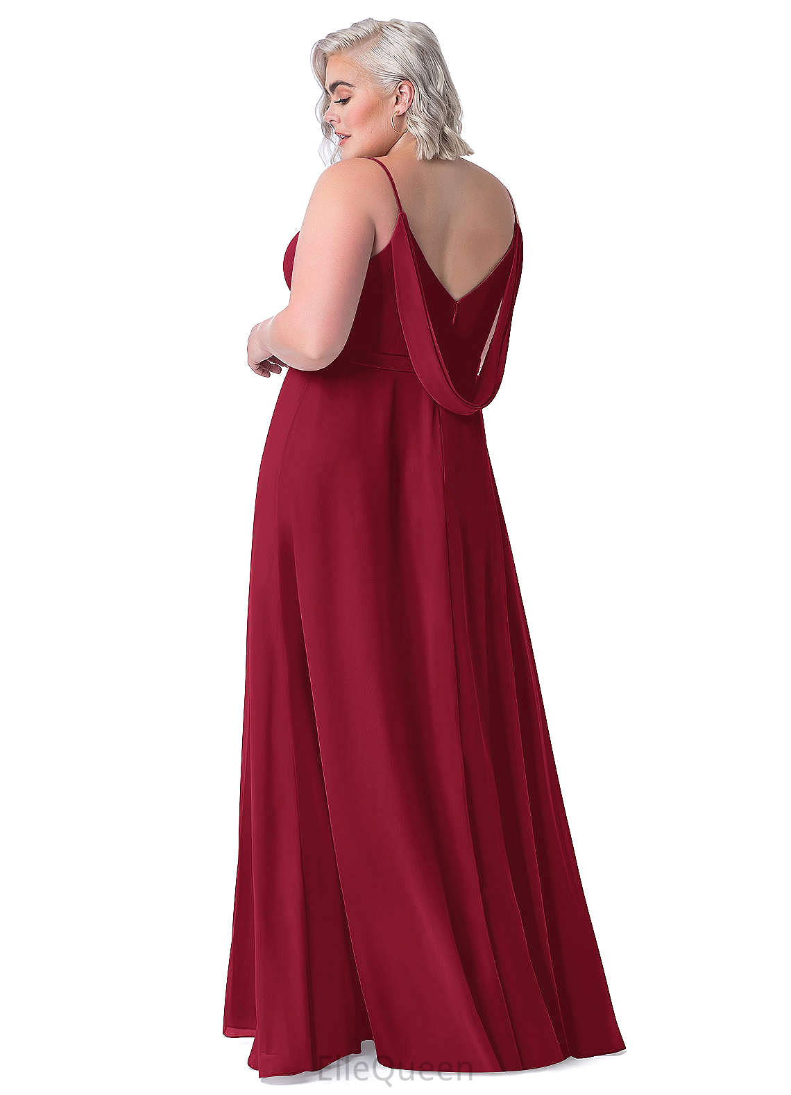 Ryann V-Neck Floor Length Sleeveless A-Line/Princess Natural Waist Bridesmaid Dresses