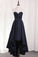 2022 Sweetheart A Line Evening Dresses Satin With Ruffles Asymmetrical