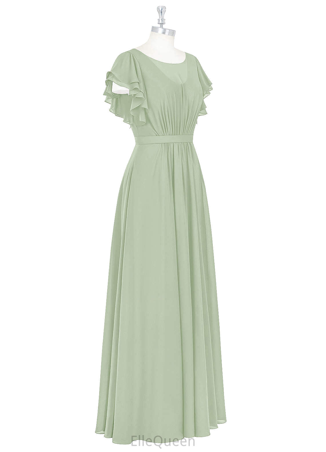 Andrea Floor Length Sleeveless A-Line/Princess Natural Waist Spaghetti Staps Bridesmaid Dresses