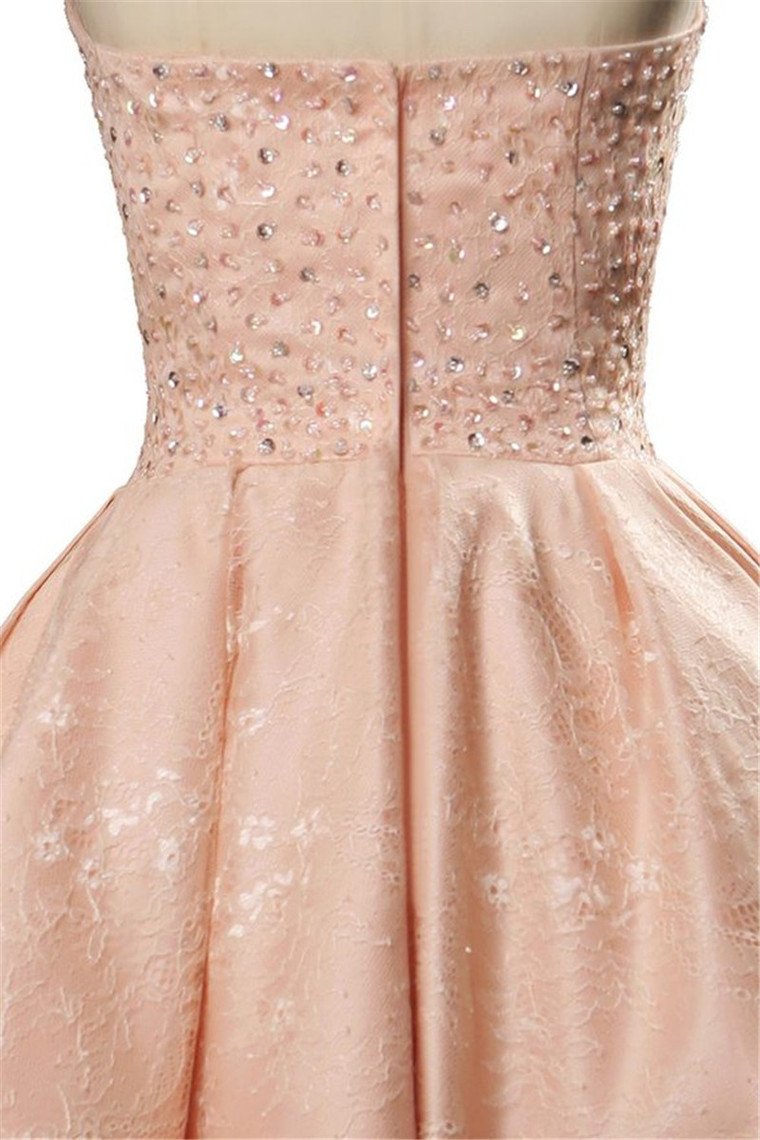 2024 New Arrival Prom Dresses A Line Sweetheart Lace With Beading