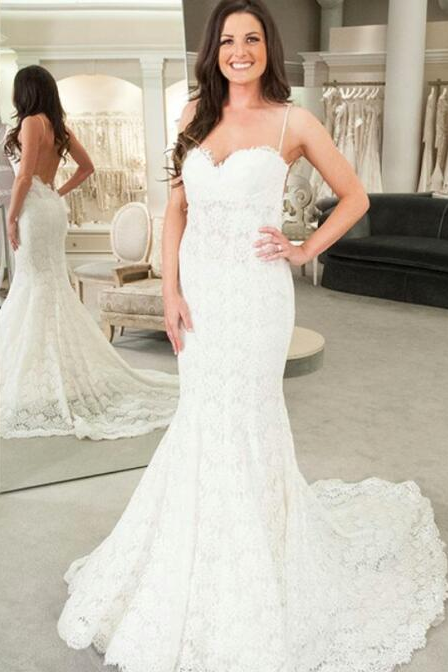 Wedding Dresses Sweetheart Tulle With Applique Court Train Mermaid