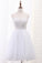 Tulle Homecoming Dresses A Line Sweetheart Beaded Bodice Short/Mini
