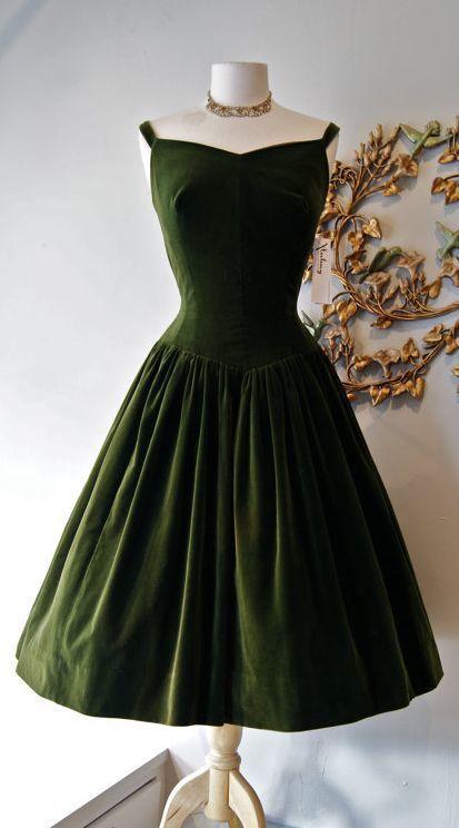 1950S Vintage Dress Dark Homecoming Dresses Janelle Green