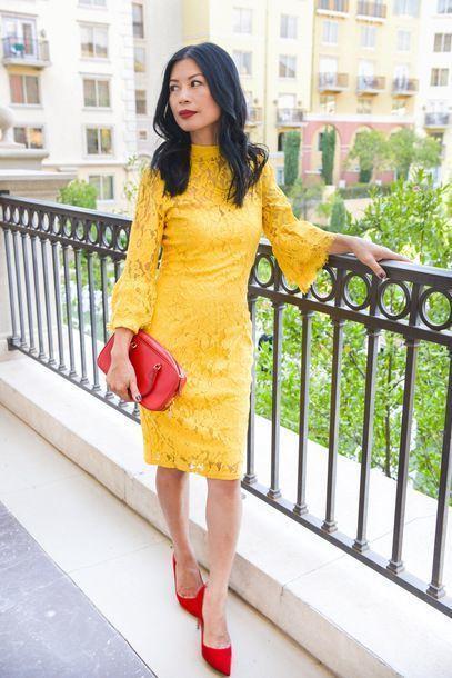 Yellow Long Sleeves Kneen Length Homecoming Dresses Gianna CD23952