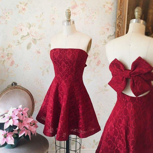 2024 A Line Homecoming Dresses Lauryn Red Short/Mini Dress CD3260