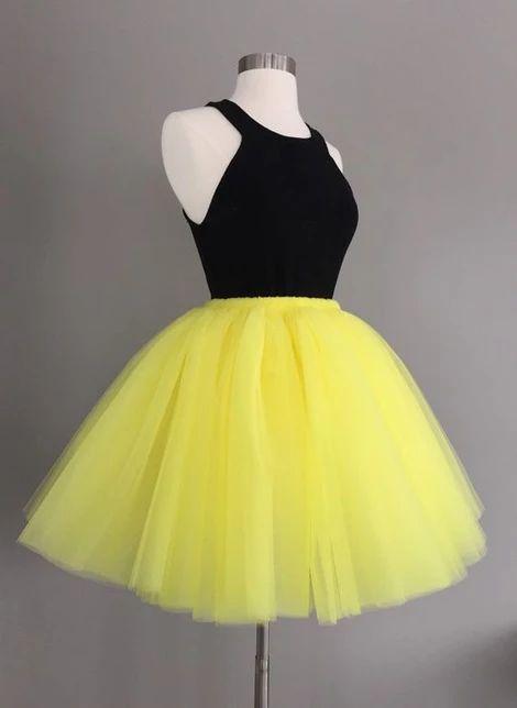 Yellow Tulle Homecoming Dresses Kelsie CD4176