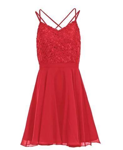 Chiffon Lace Homecoming Dresses A Line Erica Sexy Simple Top Red Short CD4539