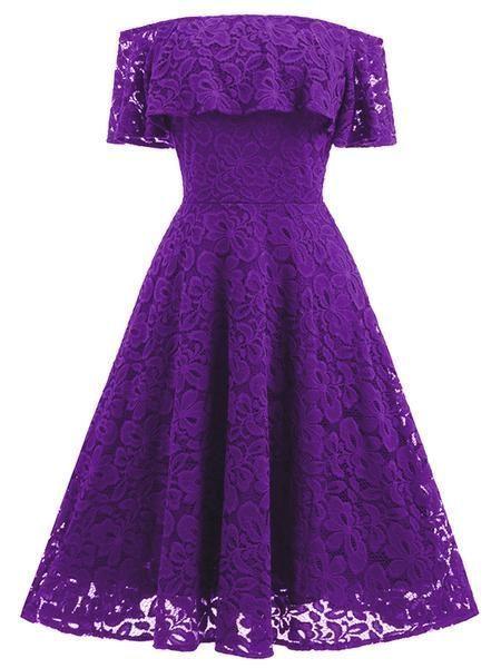 Womens Off-The-Shoulder Sleeveless Lace Adelaide Homecoming Dresses CD7439