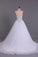 Sweetheart Bridal Dresses A-Line Tulle White Zipper Back Court Train