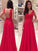 Sweetheart Sleeveless Applique A-Line/Princess Floor-Length Chiffon Dresses