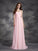 A-line/Princess Ruched Sleeveless Sweetheart Long Chiffon Dresses