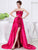High Low Applique Strapless A-Line/Princess Sleeveless Taffeta Dresses