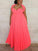 Sweetheart Floor-Length Ruched A-Line/Princess Chiffon Sleeveless Plus Size Dresses