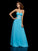 Applique Sweetheart A-Line/Princess Sleeveless Long Chiffon Dresses