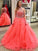 Sleeveless Gown Ball Beading Halter Floor-Length Tulle Dresses