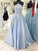 Halter A-Line/Princess Sleeveless Floor-Length Satin Dresses