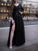 Applique Ball Gown Tulle Long Sleeves Off-the-Shoulder Floor-Length Dresses