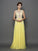 Sleeveless Lace Scoop A-Line/Princess Long Chiffon Dresses