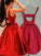 Sash/Ribbon/Belt Sleeveless A-Line/Princess Scoop Satin Short/Mini Dresses