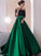 Ruched A-Line/Princess Off-the-Shoulder Sweep/Brush Sleeves Lace 3/4 Train Satin Dresses