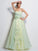 Hand-Made Flower Sleeveless Sweetheart A-Line/Princess Long Satin Dresses