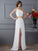 One-Shoulder A-Line/Princess Ruched Sleeveless Long Chiffon Dresses