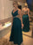 V-neck A-Line/Princess Floor-Length Sleeveless Beading Chiffon Dresses