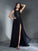 Sleeveless Scoop Applique A-Line/Princess Long Chiffon Dresses
