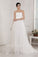 Sleeveless Beading Long A-Line/Princess Applique Sweetheart Net Wedding Dresses
