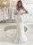 Long Off-the-Shoulder Tulle Applique Sweep/Brush Sleeves Trumpet/Mermaid Train Wedding Dresses