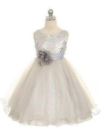 Sleeveless Hand-Made Gown Ball Jewel Flower Long Tulle Dresses