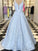 Lace Sleeveless Applique A-Line/Princess Straps Floor-Length Dresses