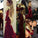 Trumpet/Mermaid Court Sleeves Long Train Neck High Applique Velvet Dresses