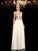 A-Line/Princess Sheer Sleeveless Neck Rhinestone Long Chiffon Dresses
