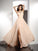 Ruffles Jewel Sleeveless A-Line/Princess Long Chiffon Dresses