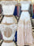 Lace Bateau Floor-Length Chiffon A-Line/Princess Sleeveless Two Piece Dresses