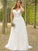 Tulle Applique Short V-neck A-Line/Princess Plus Sleeves Train Sweep/Brush Size Wedding Dresses