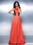 Sleeveless A-Line/Princess High Neck Long Satin Dresses