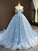 Tulle Ball Sleeveless Off-the-Shoulder Applique Gown Sweep/Brush Train Dresses