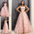 Hand-Made Flower Tulle Straps A-Line/Princess Floor-Length Sleeveless Dresses