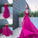 A-Line/Princess Long Chiffon Sleeves Floor-Length Ruffles Off-the-Shoulder Dresses