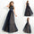 Sleeveless Neck A-Line/Princess Applique Sheer Long Tulle Dresses