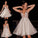 Tulle V-neck A-Line/Princess Beading Sleeveless Short/Mini Homecoming Dresses