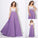 A-Line/Princess One-Shoulder Crystal Sleeveless Long Chiffon Dresses
