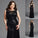 Scoop Sheath/Column Sequins Sleeveless Long Plus Size Dresses