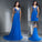 A-Line/Princess Sleeveless Sequin V-neck Long Chiffon Dresses
