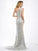 Sleeveless One-Shoulder Lace Trumpet/Mermaid Long Lace Dresses