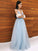 Applique V-neck Tulle A-Line/Princess Sleeveless Floor-Length Dresses