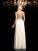 A-Line/Princess Sheer Sleeveless Neck Rhinestone Long Chiffon Dresses